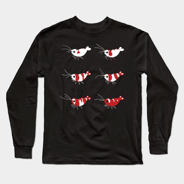 Crystal red shrimps Long Sleeve T-Shirt by pikaole